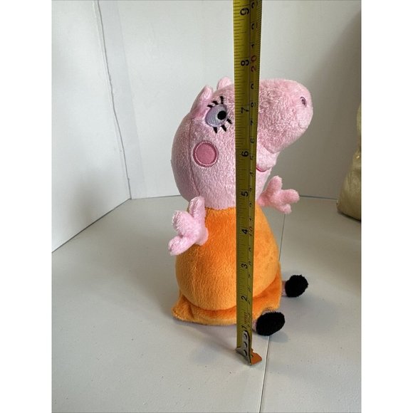 Peppa Pig Stuffed Animal Doll 2022 ABD Ltd Just Play Small 8" Toy Pink Orange - Picture 13 of 13